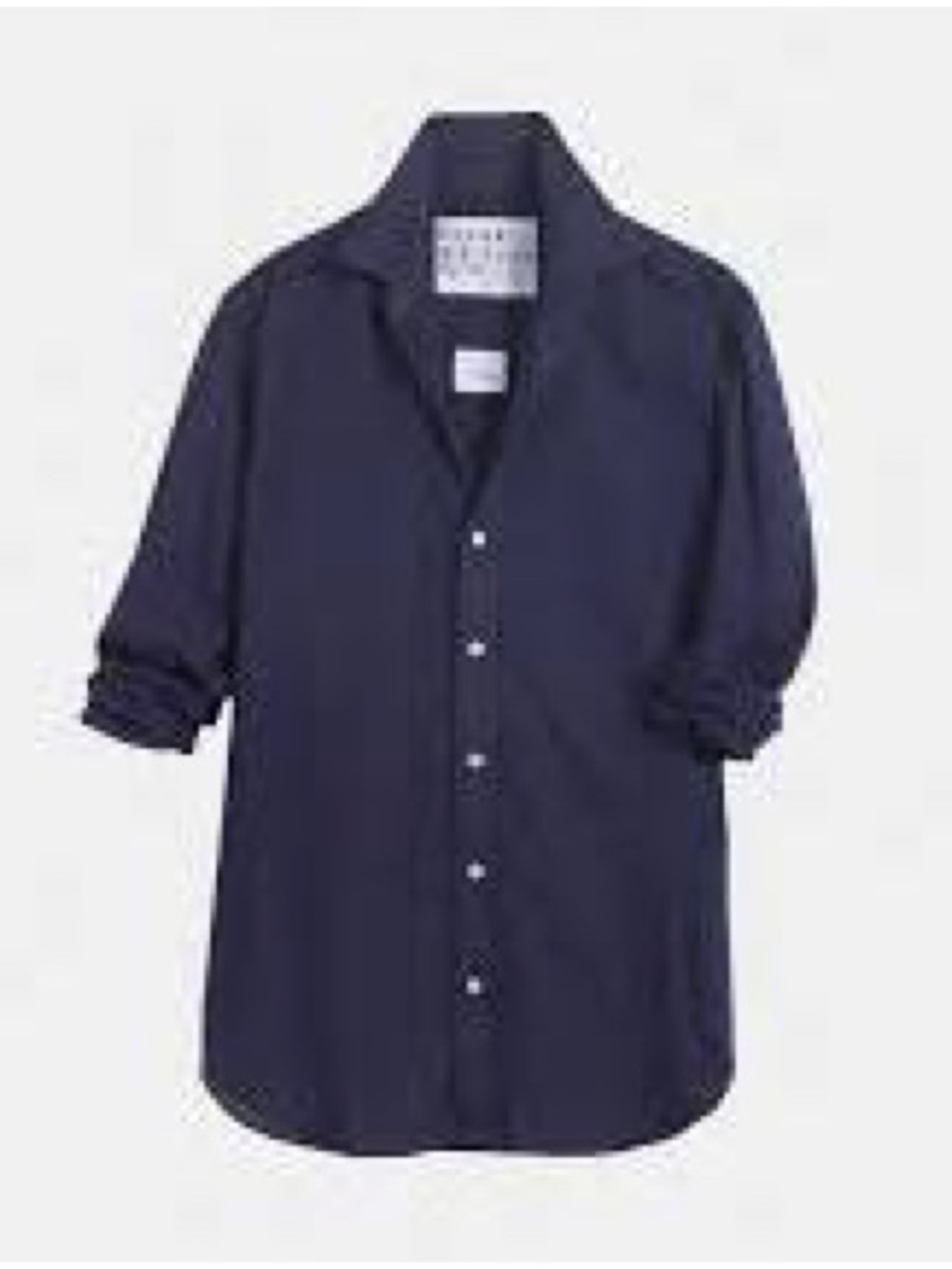 Frank & Eileen Navy Window Pane Textured Joedy Button-Up Shirt